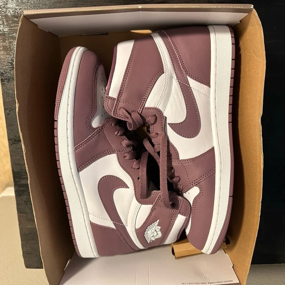 Nike Air Jordan 1 Retro High OG Shoes “Mauve” White DZ5485-105 Men's Size 10
